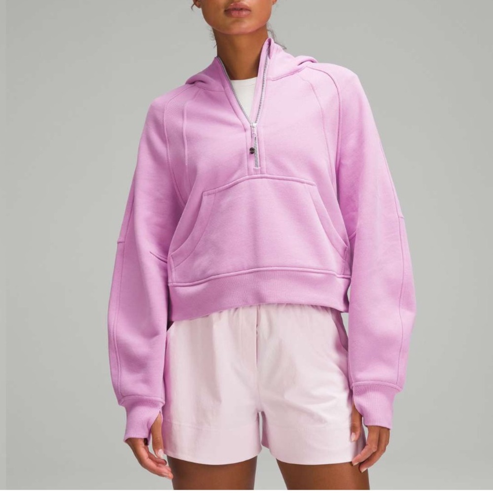 Lululemon Scuba Oversized Half-Zip Hoodie Dahlia Mauve